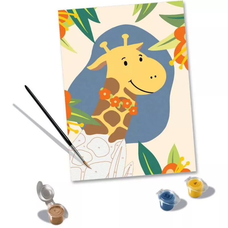 Ravensburger CreArt 23903 tapybos pagal skaičius rinkinys, Hello Giraffe