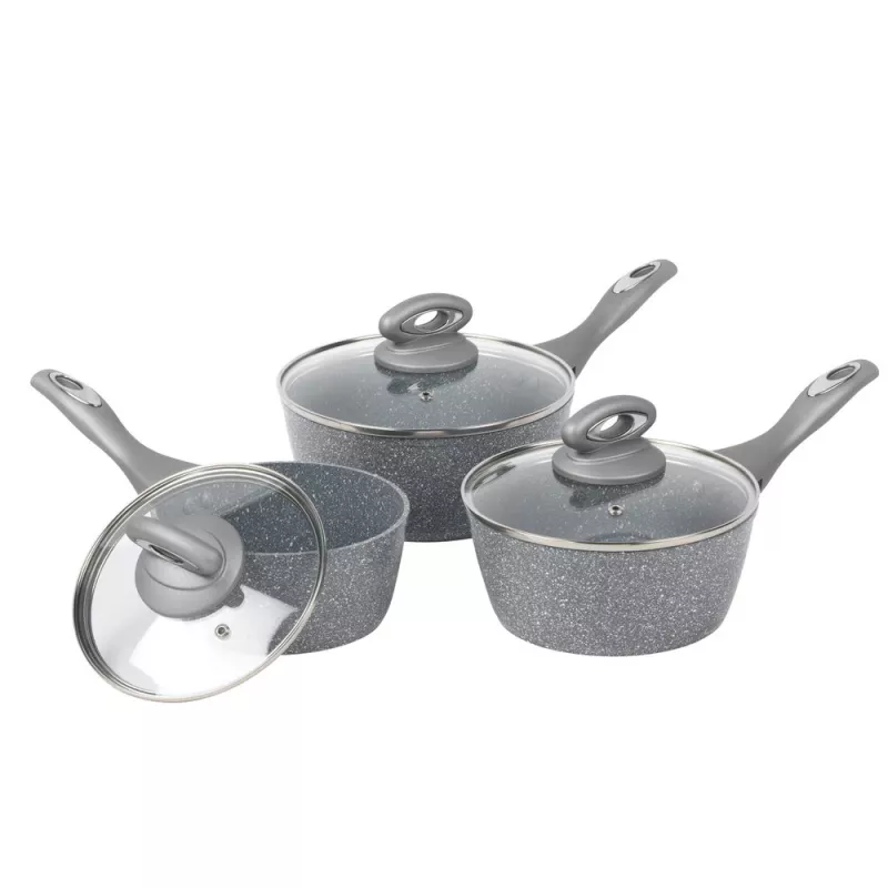 Puodų rinkinys Salter BW02986G1EU7 — 3 dalių puodai 16 cm, 18 cm, 20 cm