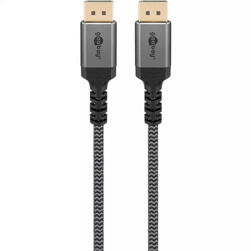 Pro Displayport 1.4 Sleeved - kabelis Wywietlacza - 3m - Juoda