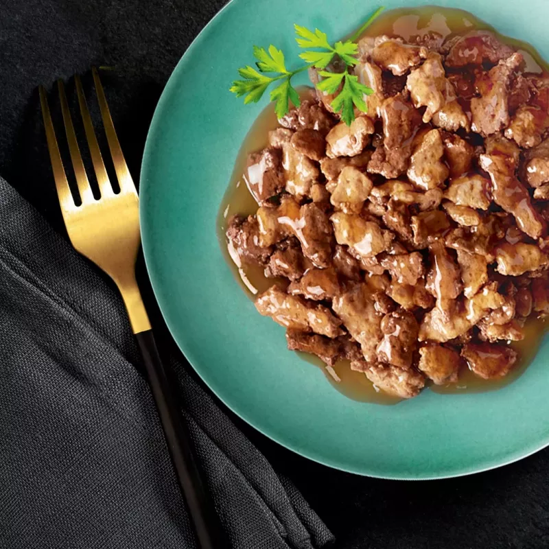 Šlapias kačių maistas Sheba Moist, paketėliai 12×85 g (1020 g), vištiena ir aviena, suaugusioms katėms