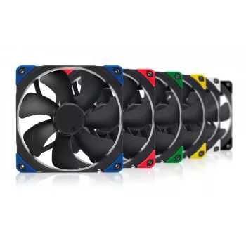 140 mm Noctua NF-A14 PWM chromax.Juoda.swap korpuso ventiliatorius, 12V, 300–1500 RPM, PWM, 140.2 m³/h, 24.6 dB