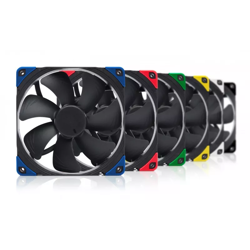 140 mm Noctua NF-A14 PWM chromax.Juoda.swap korpuso ventiliatorius, 12V, 300–1500 RPM, PWM, 140.2 m³/h, 24.6 dB