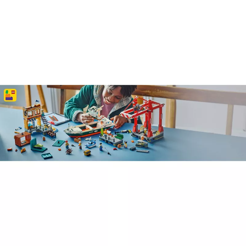 LEGO CITY 60422 Seaside Harbour with Cargo Ship