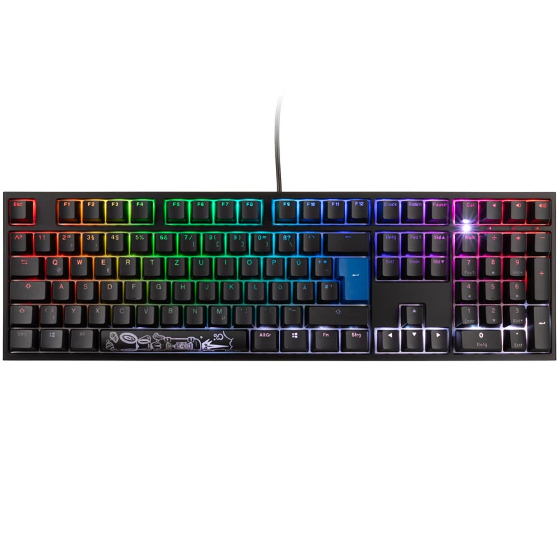 Ducky ONE 2 RGB klaviatūra, skirta žaidimams, USB, juoda