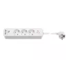 Goobay 3 krypčių maitinimo skirstytuvas su jungikliu ir USB 1,5 m kabeliu, F tipo