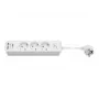 Goobay 3 krypčių maitinimo skirstytuvas su jungikliu ir USB 1,5 m kabeliu, F tipo