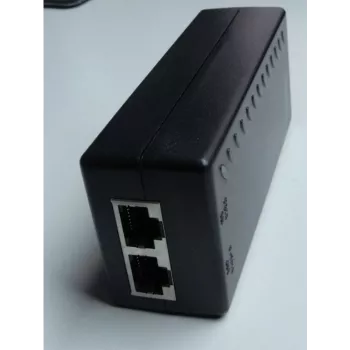 WANTEC 5561, greitasis Ethernet, 10,100 Mbit/s, 802.3af, juoda, apsauga nuo trumpojo jungimo, 48 V