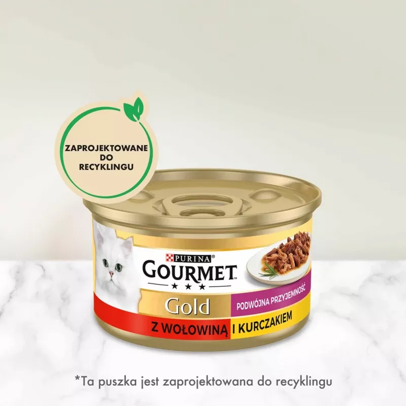 Gourmet Gold – jautienos ir vištienos mišrainė 85 g