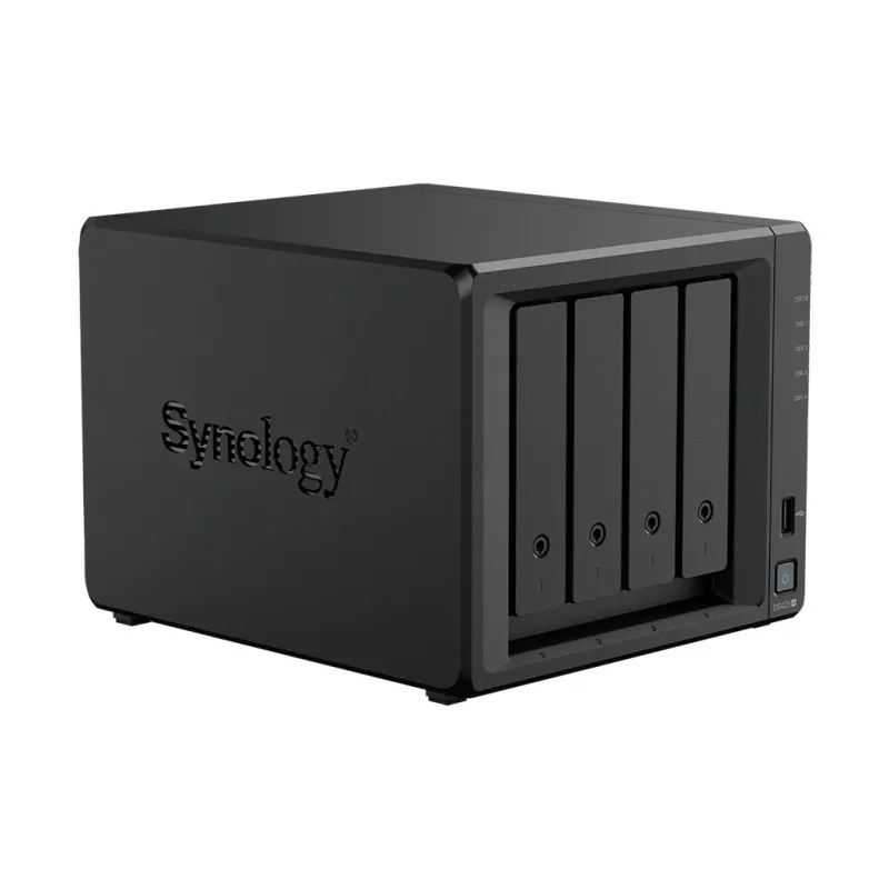 NAS saugojimo serveris SYNOLOGY DS425+ — 4 lizdų, Intel Celeron J4125 2,0–2,7 GHz, 2 GB DDR4, 0 TB, 2,5GbE, 2 M.2 lizdai