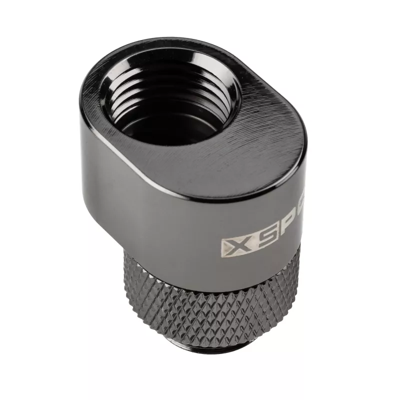 XSPC pasukama 7 mm poslinkio jungtis G1/4, juodas chromas