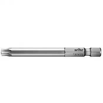 Atsuktuvų antgalis Torx T30 Wiha 33926, grūdintas chromo-vanadžio plienas, E 6.3, 1 vnt.