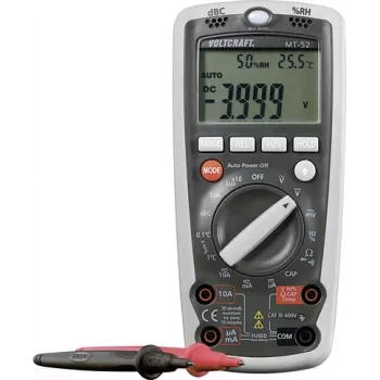 Voltcraft Rankinis skaitmeninis multimetras MT-52 Aplinkos matavimo funkcija CAT III 600 V Ekranas (skaitmenys): 4000 (MT52)