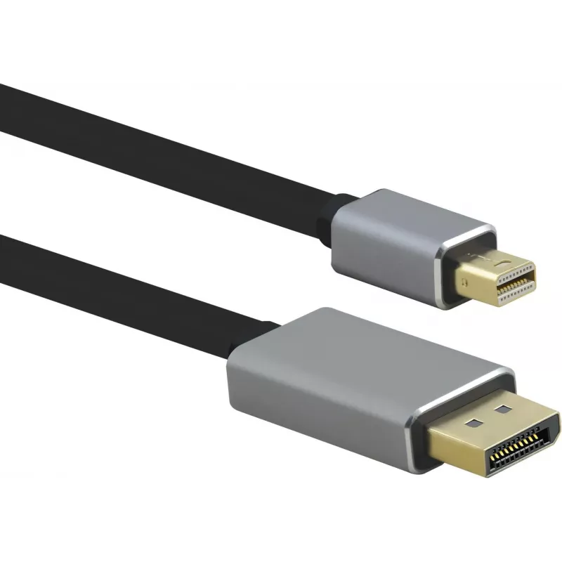 Mini DisplayPort į DisplayPort kabelis helos 288473, 8K, DisplayPort 2.0, 2,0 m, juodas