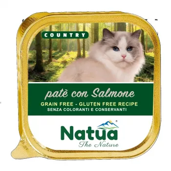 NATUA Country Salmon - šlapias kačių maistas - 100g