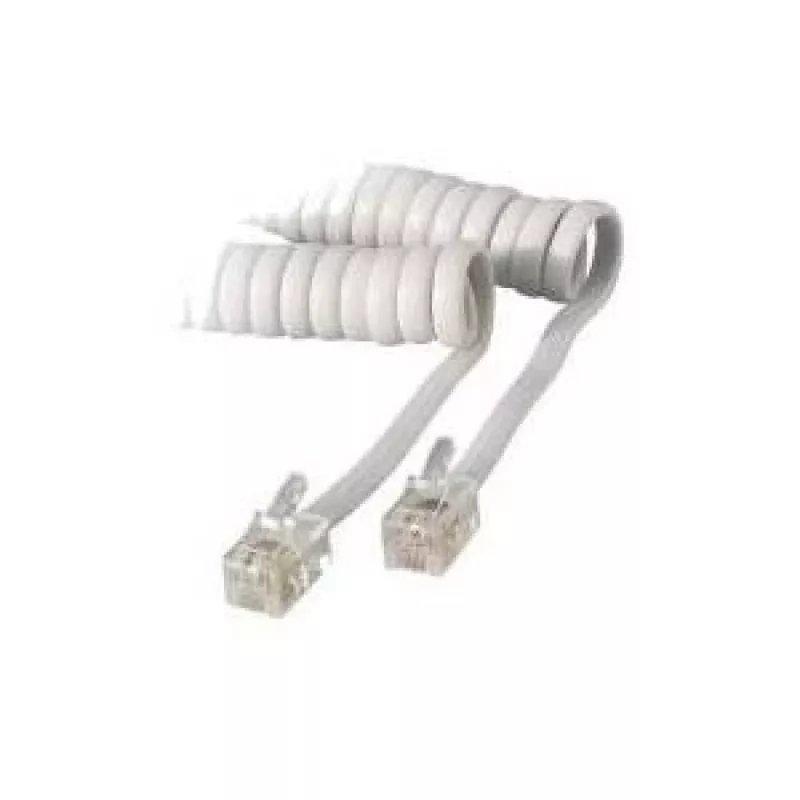 S/CONN 4m RJ10 skaidrus baltas S/CONN 4m RJ10