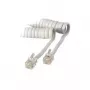 S/CONN 4m RJ10 skaidrus baltas S/CONN 4m RJ10