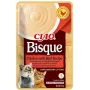 Šlapias kačių skanėstas INABA Ciao Bisque — Vištiena su jautiena, 40 g pakelis, be grūdų ir cukraus