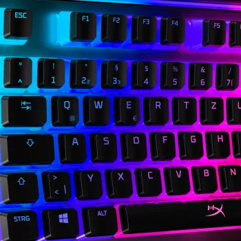 HyperX Pudding Keycaps - Visas klavišų rinkinys - ABS - Juoda (DE išdėstymas) - Klaviatūros klavišų dangteliai - ABS - Juoda