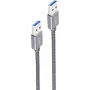 USB kabelis ShiverPeaks BS13-37020 1m USB 3.2 Gen 2 Pilka