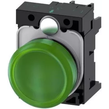 Siemens indikacinė lemputė Flat Green 24 V/AC, 24 V/DC SIRIUS ACT 3SU1102-6AA40-1AA0 1 vnt. (3SU1102-6AA40-1AA0)