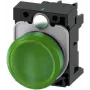 Siemens indikacinė lemputė Flat Green 24 V/AC, 24 V/DC SIRIUS ACT 3SU1102-6AA40-1AA0 1 vnt. (3SU1102-6AA40-1AA0)