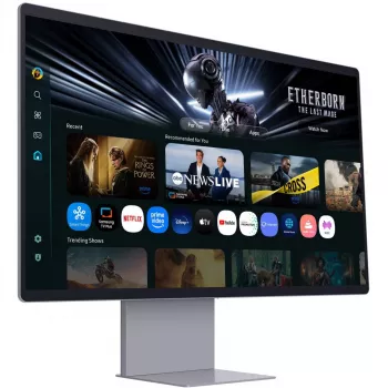 Samsung M90SF kompiuterio monitorius 81,3 cm (32 colių) 3840 x 2160 pikselių 4K Ultra HD OLED sidabrinis