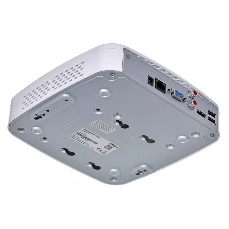 Tinklo vaizdo registratorius DAHUA NVR2108-I2 — 8 kanalų NVR, 4096×2400 maks., SATA III iki 10 TB, 1U baltas