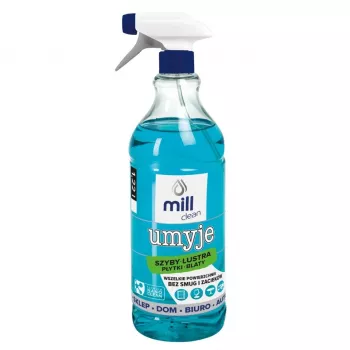 Stiklo ir plytelių valiklis Mill CLEAN Umyje, 1,22 l, langams, veidrodžiams ir keramikai