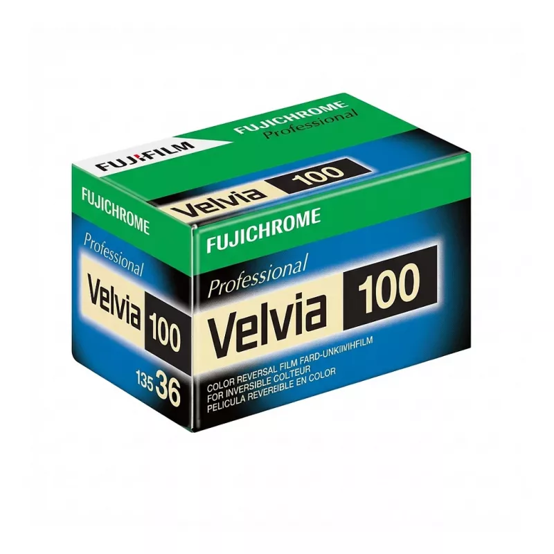 Spalvota juosta Fujifilm Velvia 100 36 kadrai