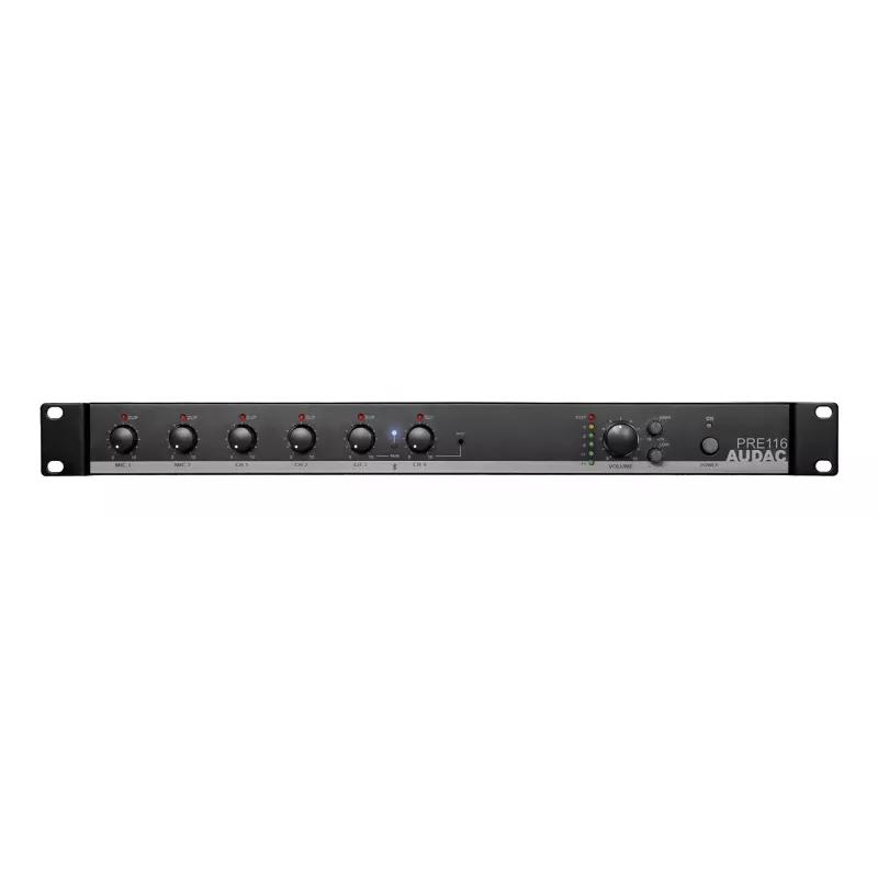 Garso priešstiprintuvas AUDAC PRE116 Bluetooth 90 dB SNR 20-20000 Hz