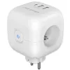 Maitinimo lizdų blokas QOLTEC 52548 su 3×AC lizdais ir USB prievadu