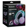 Belaidės ant galvos dedamos ausinės DEFENDER Freemotion B651 — binauralinės, uždara akustinė sistema, 20–20000 Hz, 105 dB, USB-C, AUX