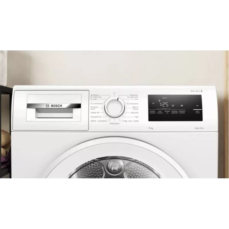 Skalbinių džiovyklė Bosch WTH86200PL 8 kg talpa Šilumos siurblys