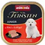Šlapias šunų maistas animonda Vom Feinsten Junior Beef & Poultry padėklas 150 g — augimui, baltymai 11%, riebalai 7%