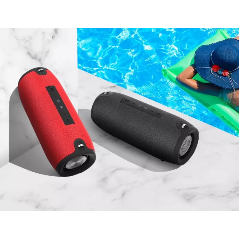 Nešiojamasis Bluetooth garsiakalbis MANTA SPK15GO-BK — 20 W, 3600 mAh, iki 8 val., juodas