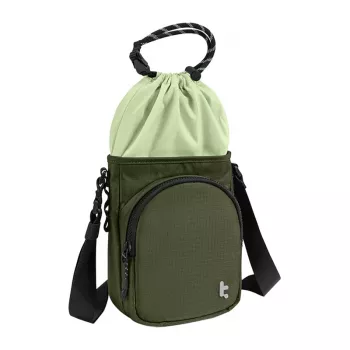 Tomtoc GameOn-G50 Switch 2 JoyCarry Sling Bag žalias — nešiojimo krepšys, skirtas Nintendo Switch OLED ir Switch 2