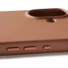 Mujjo Full Leather Case MagSafe dėklas, skirtas iPhone 17, rudas