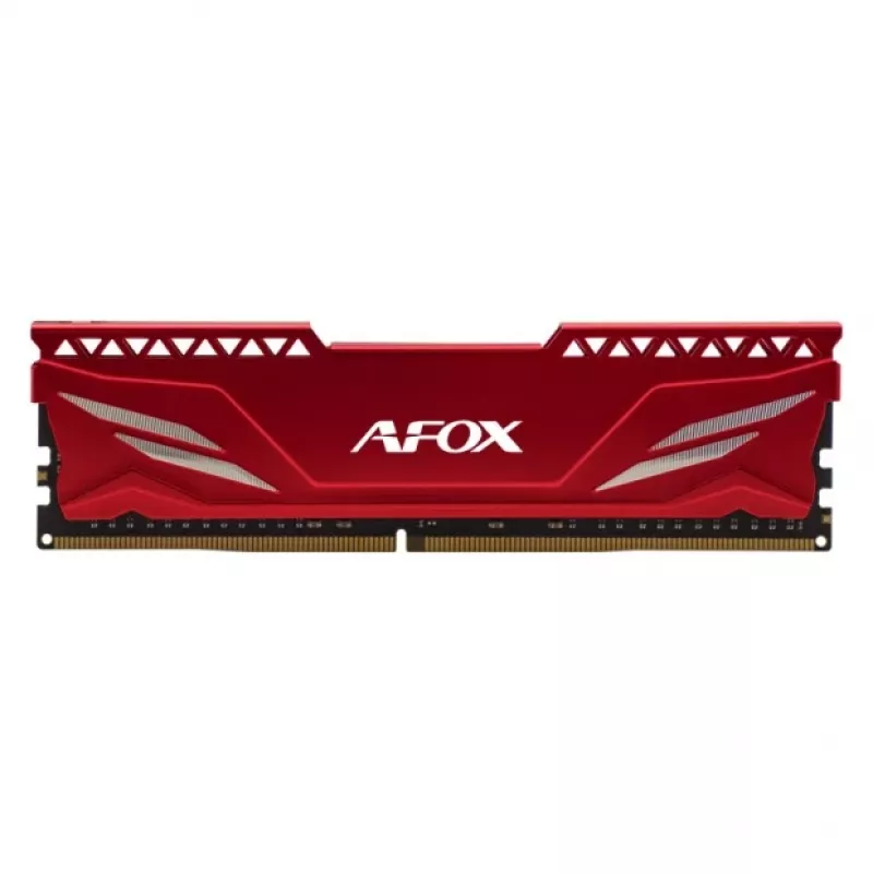Stalinis DDR4 RAM AFOX 16GB 3200MHz CL16 1x16GB 1.35V Unbuffered raudona