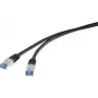 Renkforce RF-4673692 tinklo kabelis juodas 10 m Cat6a S/FTP (S-STP) (RF-4673692)