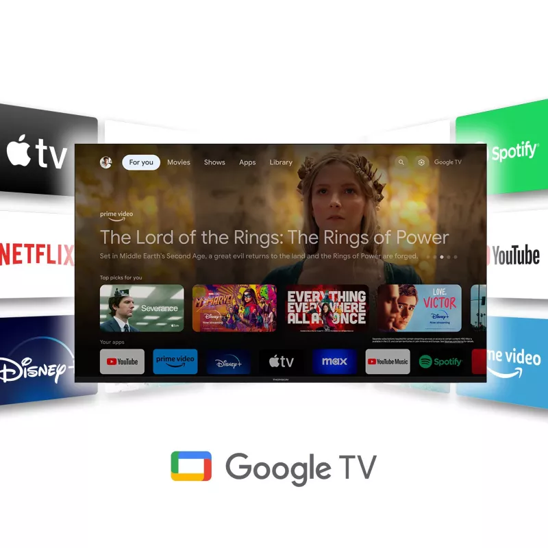 TV priedas laikmena Google TV 4K/145 Thomson
