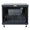 Stovo lentyna TECHLY 367652 kabelių tvarkyklė su 3M lipniu montavimu, plieninė, 550×550×410 mm, juoda