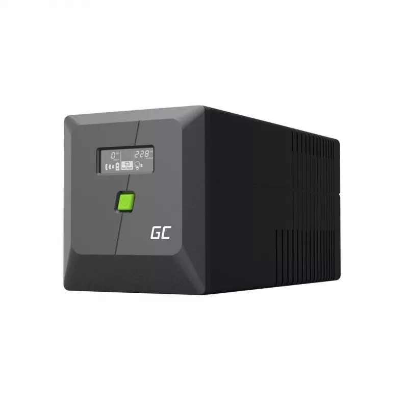 Nepertraukiamo maitinimo šaltinis Green Cell UPSLP480 0,75 kVA (480 W) 4 kintamosios srovės lizdai, 2×12 V 7 Ah VRLA, bokštinis, AVR