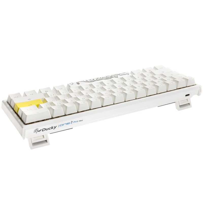 Ducky One 2 Mini Pure White RGB klaviatūra, žaidimams, USB, JAV anglų k.