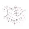 Pusiau įmontuojamas gartraukis Teka TL 6310, Metalinis filtras, Triukšmo lygis: N/A