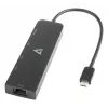 V7 USB-C į ETHERNET 2.5G adapteris RJ-45 tinklo šakotuvas 3xUSB-A - adapteris - skaitmeninis/duomenų - adapteris - skaitmeninis/duomenų