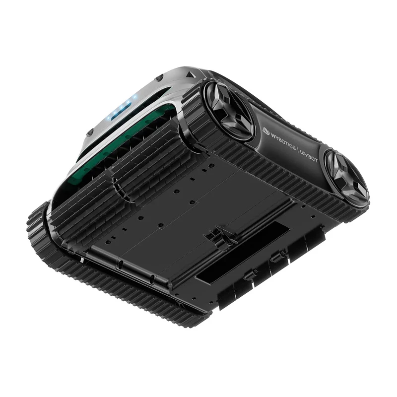 Wybot S2 Solar belaidis baseinų valymo robotas — Wybot S2 Solar baseinų valytuvas, belaidis veikimas