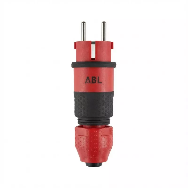 ABL 100000069 Professional Plug SCHUKO & fr-be 2Elamid-2K rt sv IP54 Type (100000069)