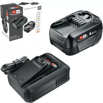 Baterijos paleidimo rinkinys Bosch 18 V 6.0 Ah su įkrovikliu AL18-44