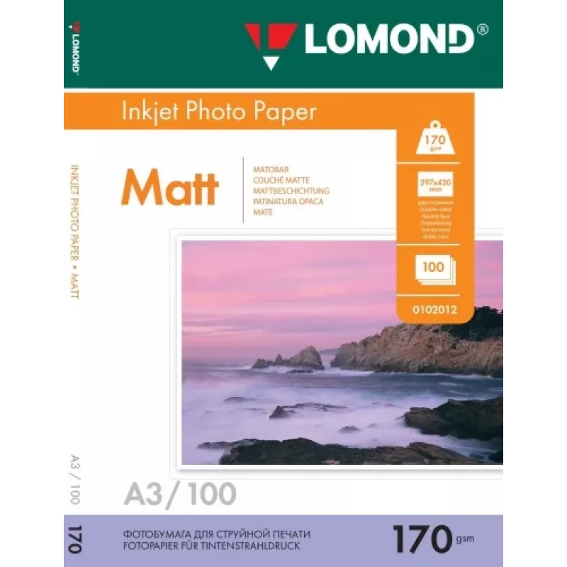 Inkjetinis fotopopierius Lomond 0102012 A3 170 g/m² dvipusis