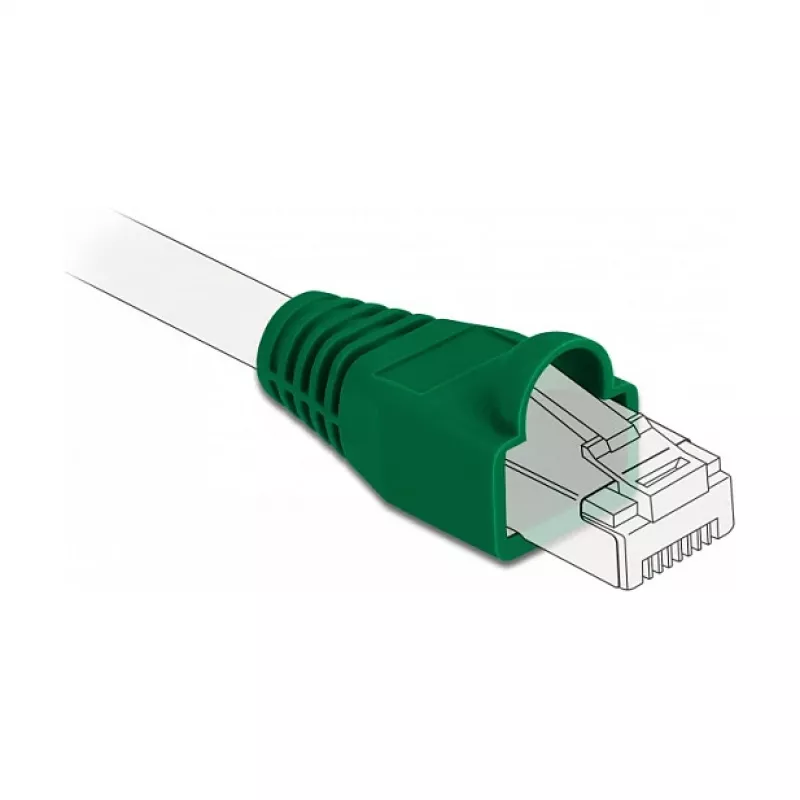 Įtempimo sumažinimas RJ45 kištukui DeLOCK 86726 žalias 20 vienetų